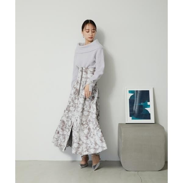 Jill by Jill Stuart Alpaca Con Lame Knit Top