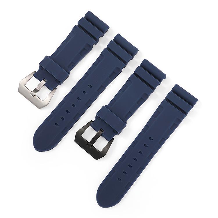 Мужские часы Panerai силиконовый ремешок: Мягкий резиновый сменный ремешок Berny шириной 22 мм, 24 мм или 26 мм.