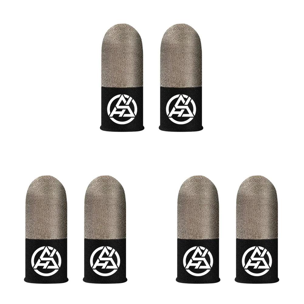 6 шт. Перчатки для мобильных игр PUBG Gamer, устойчивые к поту, противоскользящие, светящиеся, дышащие, игровые, напальчники