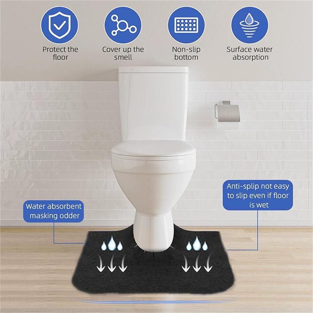 Универсальные коврики для туалета с закругленными краями, абсорбирующий коврик для приучения к туалету для детей, универсальные защитные накладки для ванной
