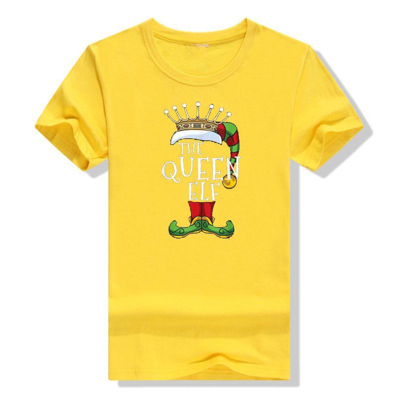 The King Elf The-Queen-Elf Christmas Costume Family Matching Group Xmas Gift Men Women Dad Mom T-Shirt Gifts Graphic Tee Tops