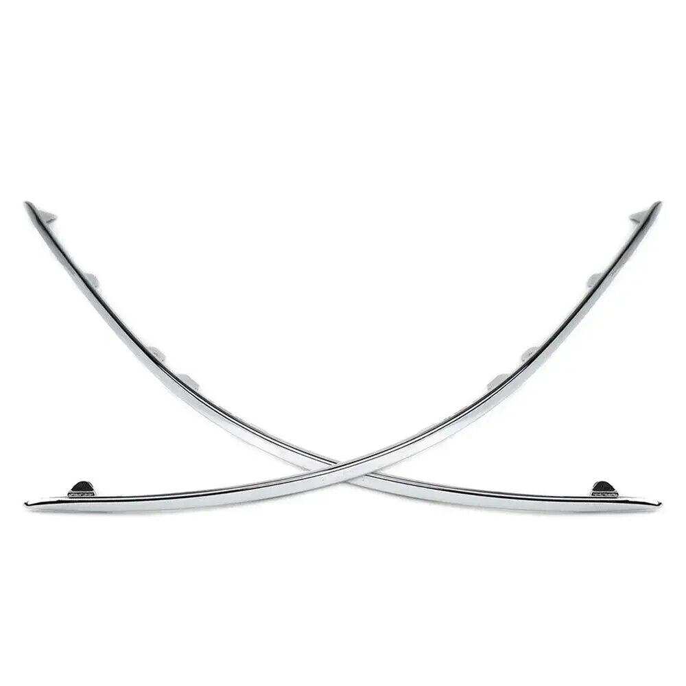 Хромированная накладка на передний бампер автомобиля для Mercedes-Benz W204 C300 C350 2008 2009 2010 2011 2048850821 2048850721 Накладка на бампер