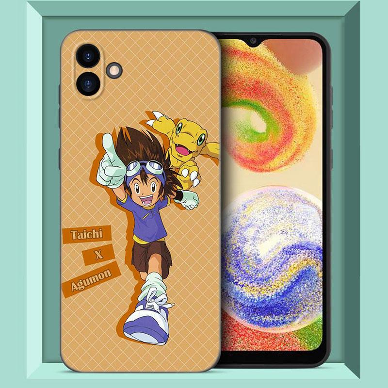 Цифровой монстр Digimon черный силиконовый чехол для телефона Samsung Galaxy A01 A03 Core A04 E A02 A05 A10 A20 A21 A30 A50 S A6 A8 + A7