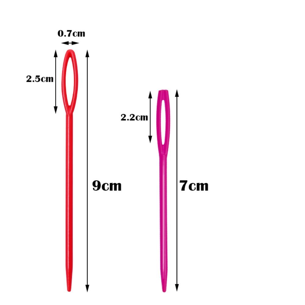 Plastic Plastic Needles DIY Craft Sewing Needle Tool ABS Knitting Needles  Kids DIY Toys