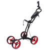 Fkstyle Golf Bag Carry Ball Club Push Cart Folding 4 Wheels Portable Brake Practice Storage Men's [Item]