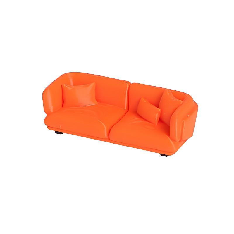 Miniature Sofa Model 1 12 Scale Dollhouse Furniture Soft Couch Decorative for Living Room Kids Room Display