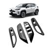 A87Q-Car Glossy Black Window Glass Lift Button Trim Switch Cover Door Armrest Panel for Toyota YARiS Cross - LHD