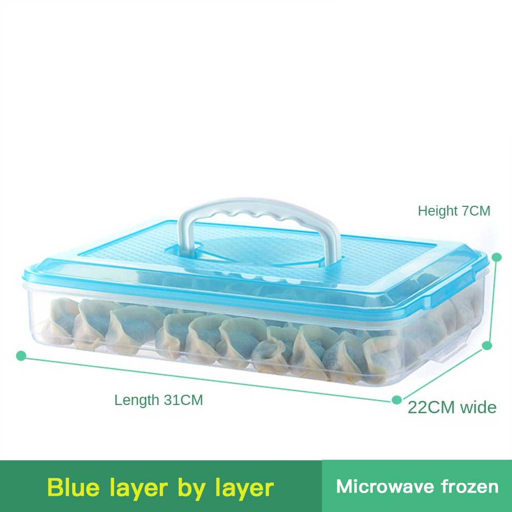 Холодильник Морозильная Коробка 1-3 Слоя Пельмени Пищевой Класс Быстрозамораживаемая Коробка Для Пельменей С Крышкой Коробка Для Сохранения Свежесть
