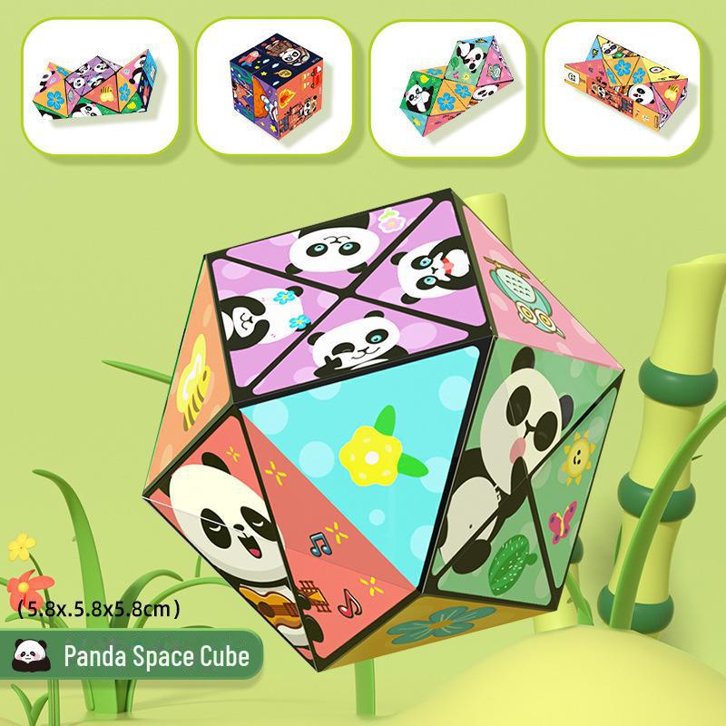 Panda Magic 3D Infinite Folding Cube - Детская развивающая геометрическая игрушка