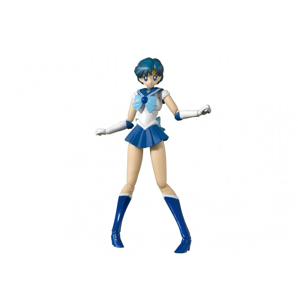 Bandai SPIRITS SHFiguarts Sailor Moon Sailor Mercury - Анимация Цветное издание- (Версия для перепродажи) приблизительно. Подвижная фигура толщиной 140 мм, окрашенная из ПВХ и АБС-пластика