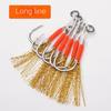 Sharp Metal Jig Double Hooks Gill Fish Swift Solid Ring Jigging Fishhook   Freshwater Lure