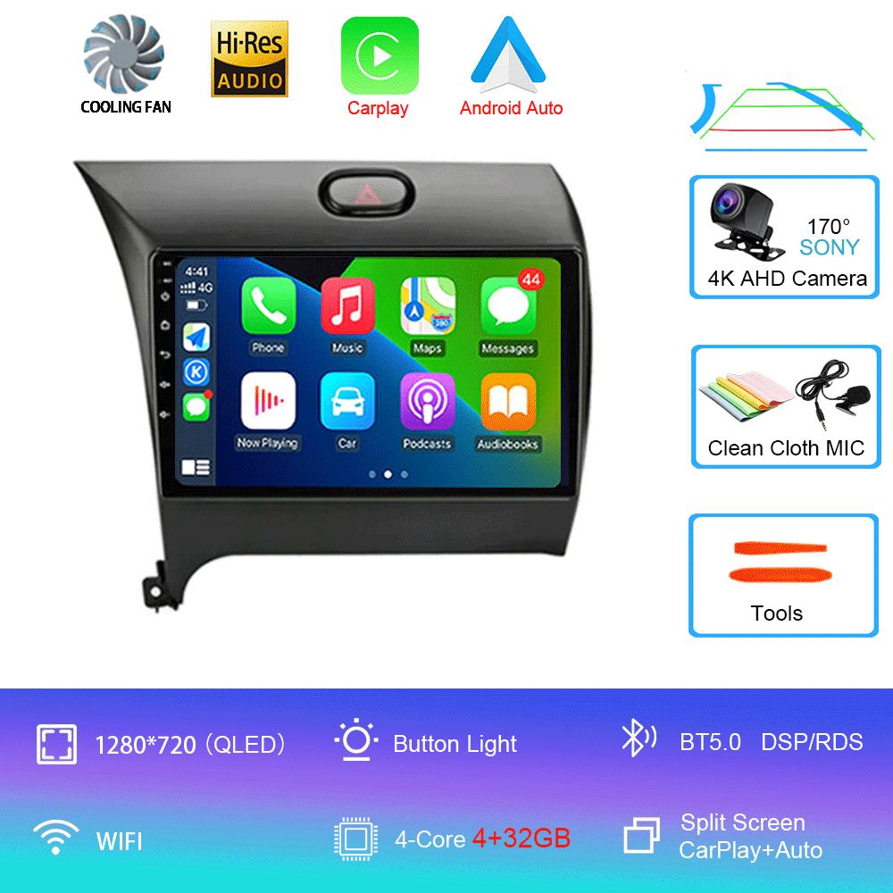 Android14 Carplay Auto For KIA K3 CERATO FORTE 3 YD Tuner 2013 2014 2015 2016 2017 video Player Multimedia Car Radio WIFI+4G DSP