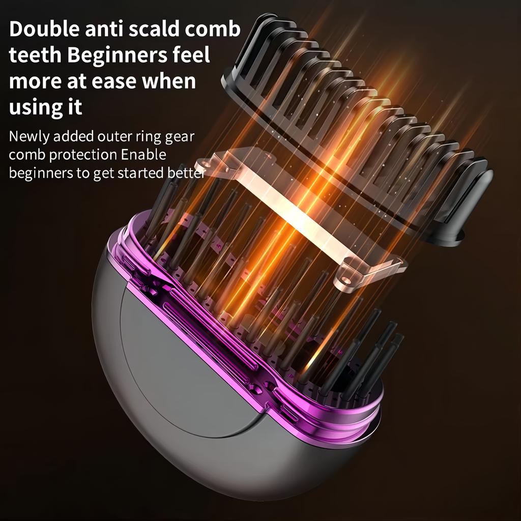 Портативный беспроводной перезаряжаемый выпрямитель для волос Щетка с отрицательными ионами Беспроводной мини-керамический выпрямитель для волос Расческа для бороды