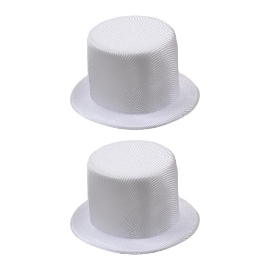 Мини Цилиндр 9см ЕВА Топперы для Кукол Рукоделия Черный/Белый Аксессуар для Костюма Питомца Рождественское Украшение