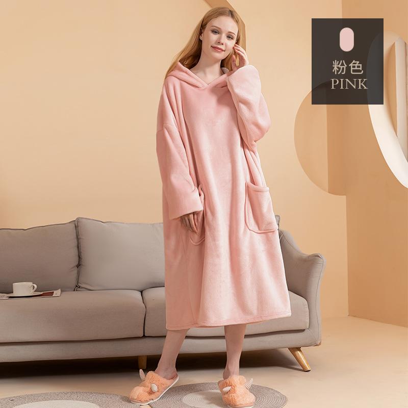 Wearable Blanket Hoodie for Men Oversized Hooded Blankets Sweatshirt Cozy Warm Fleece Blanket with Sleeves Adults Winter House Robes With Pocket