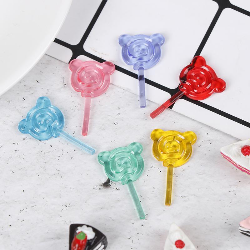 6Pcs/set 1:12 Candy lollipop doll house toys children gift dollhouse miniature