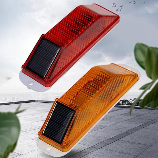 Мигающий предупреждающий стробоскоп безопасности на солнечной батарее Улучшенная видимость Светодиодный мигающий маяк для грузовиков Барьеры