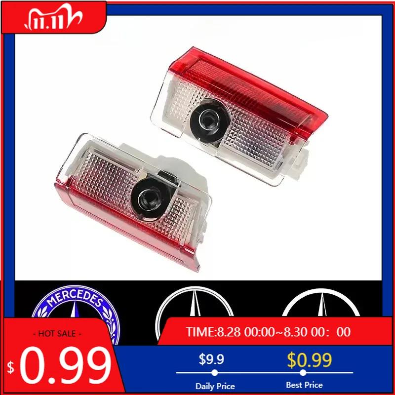 GLC GLB 2X Car Door Sign Welcome Light LED Projection Light For Mercedes Benz AMG GLC GLA GLE GLS GL W204 W176 W205 W213 W166 W