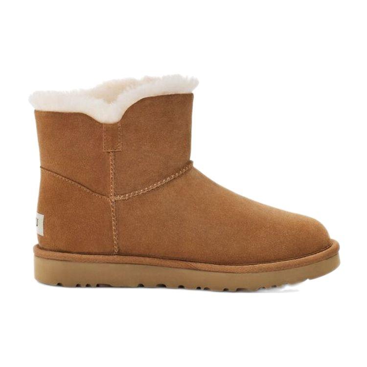 UGG Удобные теплые короткие зимние ботинки Bailey, женские ботинки коричневого цвета 1127352-CHE