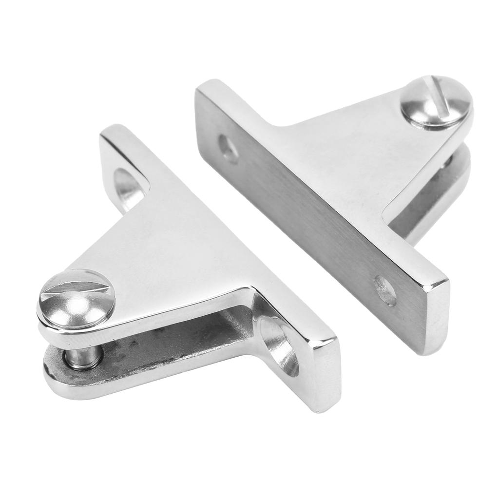 2pcs Bimini Top 90 Degrees  Deck Hinge 316 Stainless Steel Heavy Duty Marine Boat Deck Hinge Mount