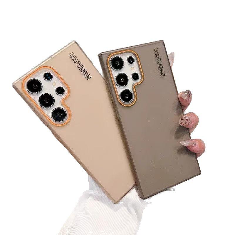 Simple Matte Transparent Case Suitable for Samsung S25 Ultra Mobile Phone Case S22 Case S24 Full Cover Protective Case 23 Hard