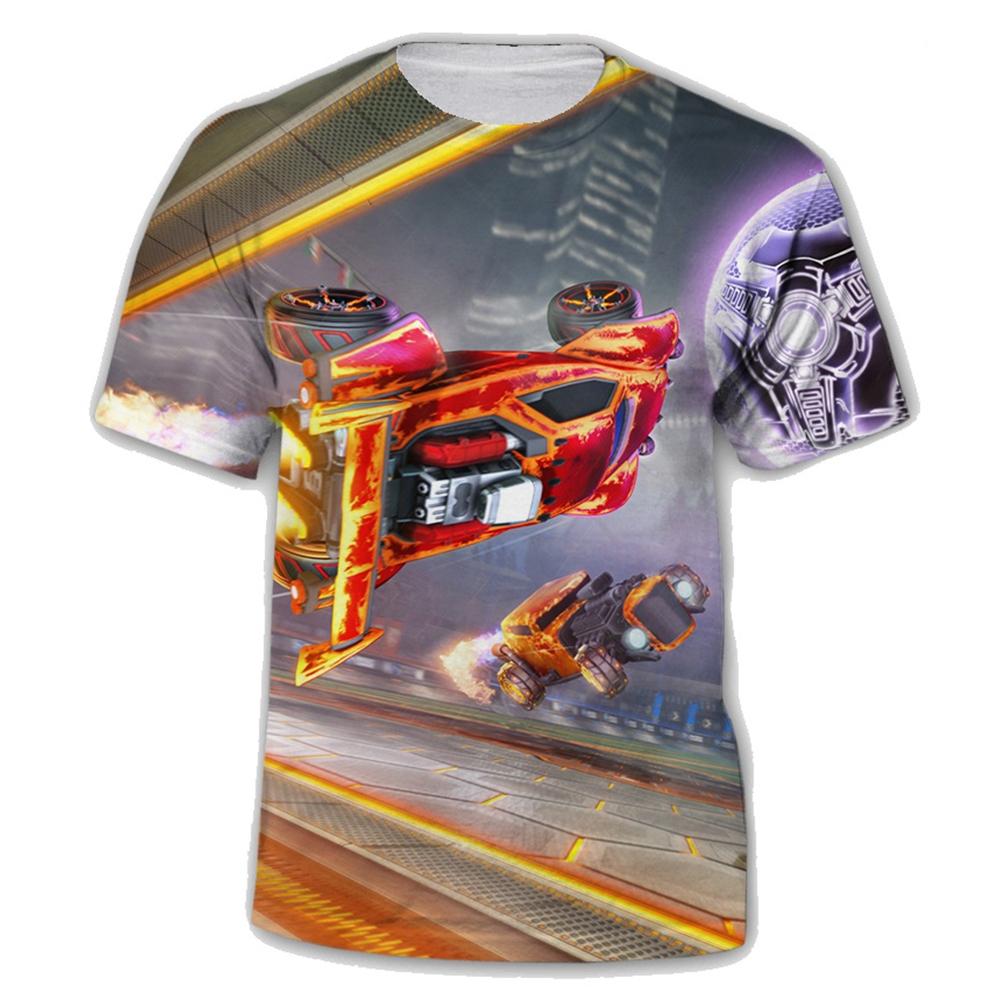 Креативный дизайн игры Rocket League, крутая и модная футболка с повседневной индивидуальностью