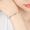 Серебряный браслет с бриллиантами S925, женский модный браслет в японском и корейском стиле, свежий и стильный