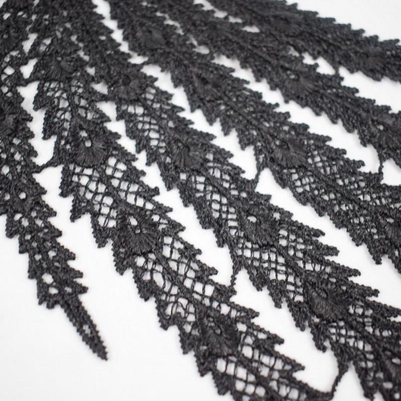 1Pc Black White Peacock Embroidered Patches DIY Dress Clothing Applique Sewing Accessories