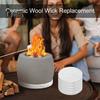 20 Pcs Small Ceramic Wool Wick Replacement for Tabletop Flame Pit Alcohol And Bioethanol Fuel Absorption Reusable Carbon Felt Wick Suitable for