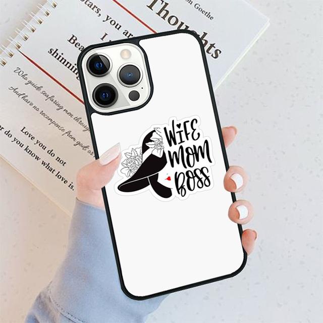 Wife Mom Boss Phone Case For iPhone 17 Air 16 pro max 15 14 plus 12 13 Soft Bumper Shell Cover coque