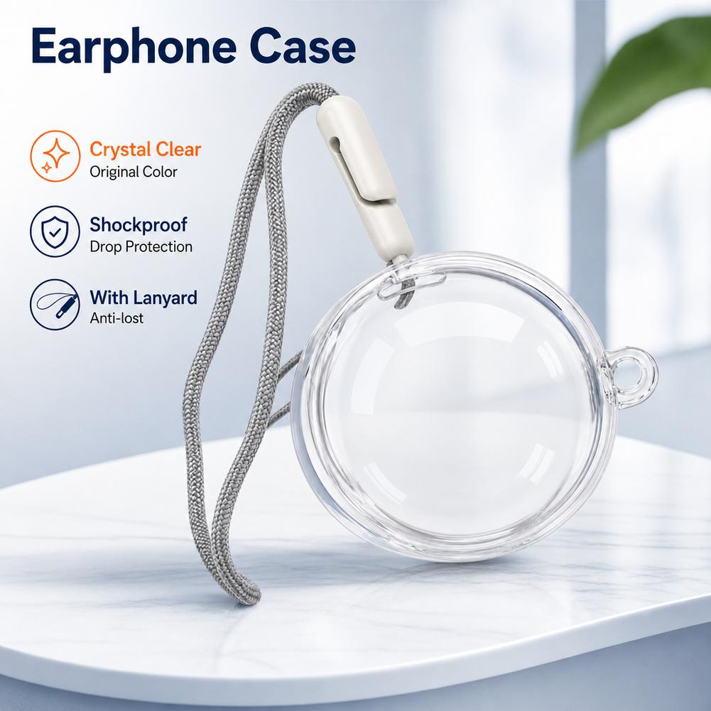 Transparent Soft Case For Huawei FreeClip 2 Earphones Protective Case Bluetooth Earphone Cover