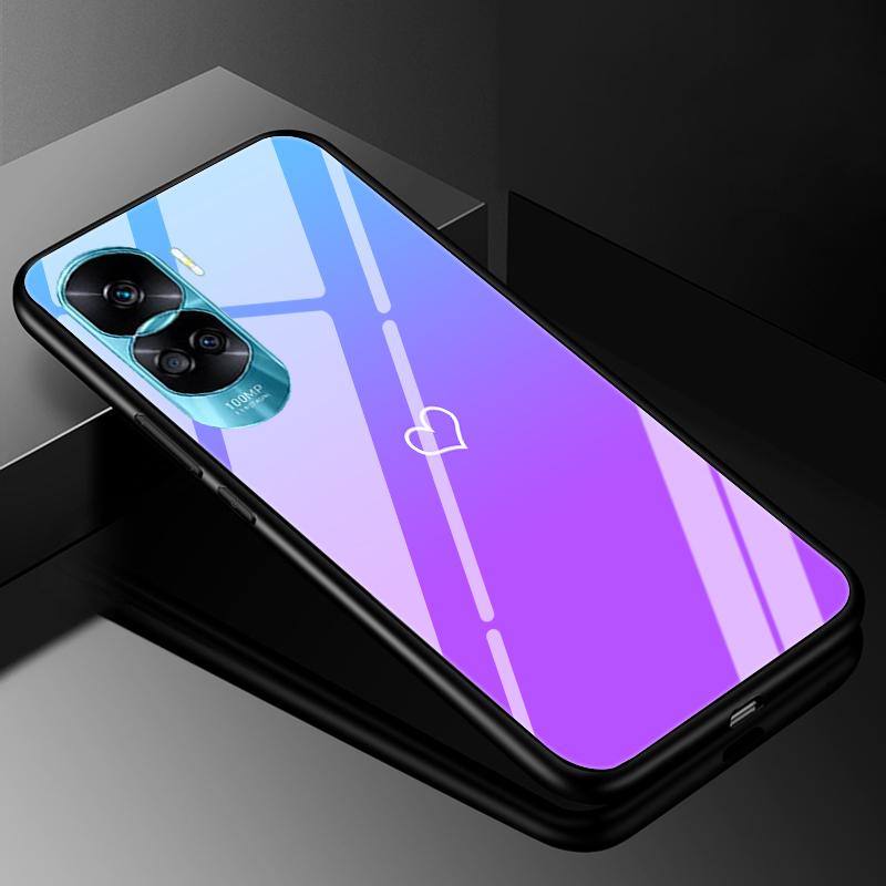 Закаленное Стекло Жесткий Чехол Для Honor 90 Lite 5G Чехол Мраморный Funda Coque Для Honor 90 Pro Honor90 90Lite 90Pro Чехлы Для Телефона Бампер