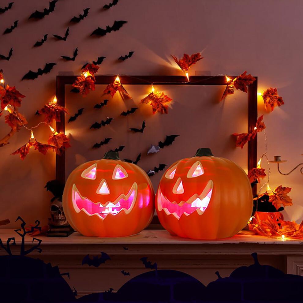 Pinkunn LED pumpkin lanterns Halloween decor 6 pcs