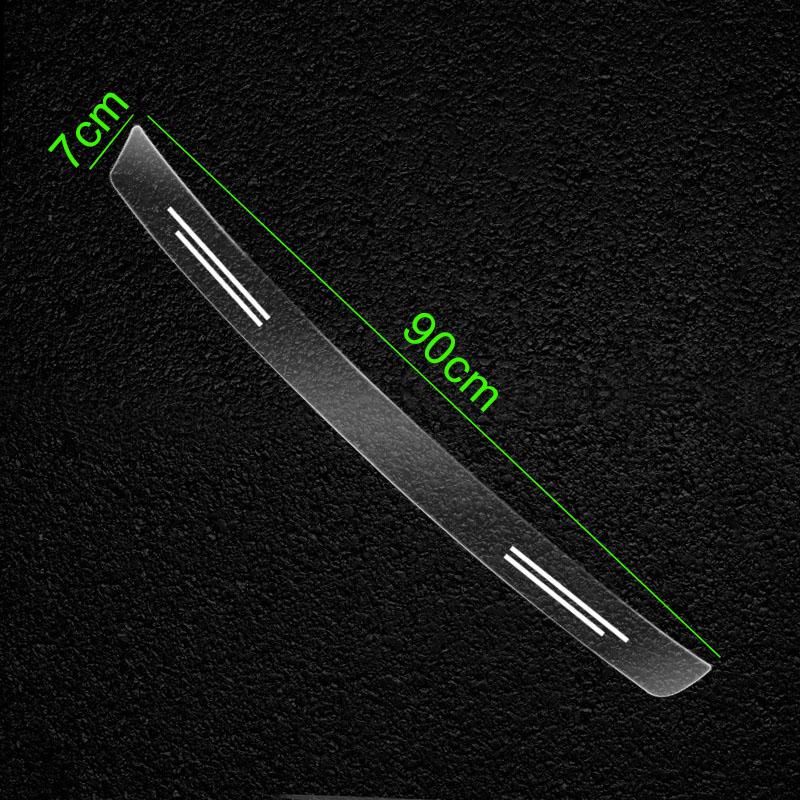 Car Rear Trunk Stickers Plate Protector Transparent Decorative Auto Accessories For Chevrolet Silverado Impala Malibu Camaro