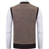 Cozy Up Mens Sleeveless Sweater Vest V Neck Button Down Cardigan Sweaters Knitted Argyle Vest with Pocket