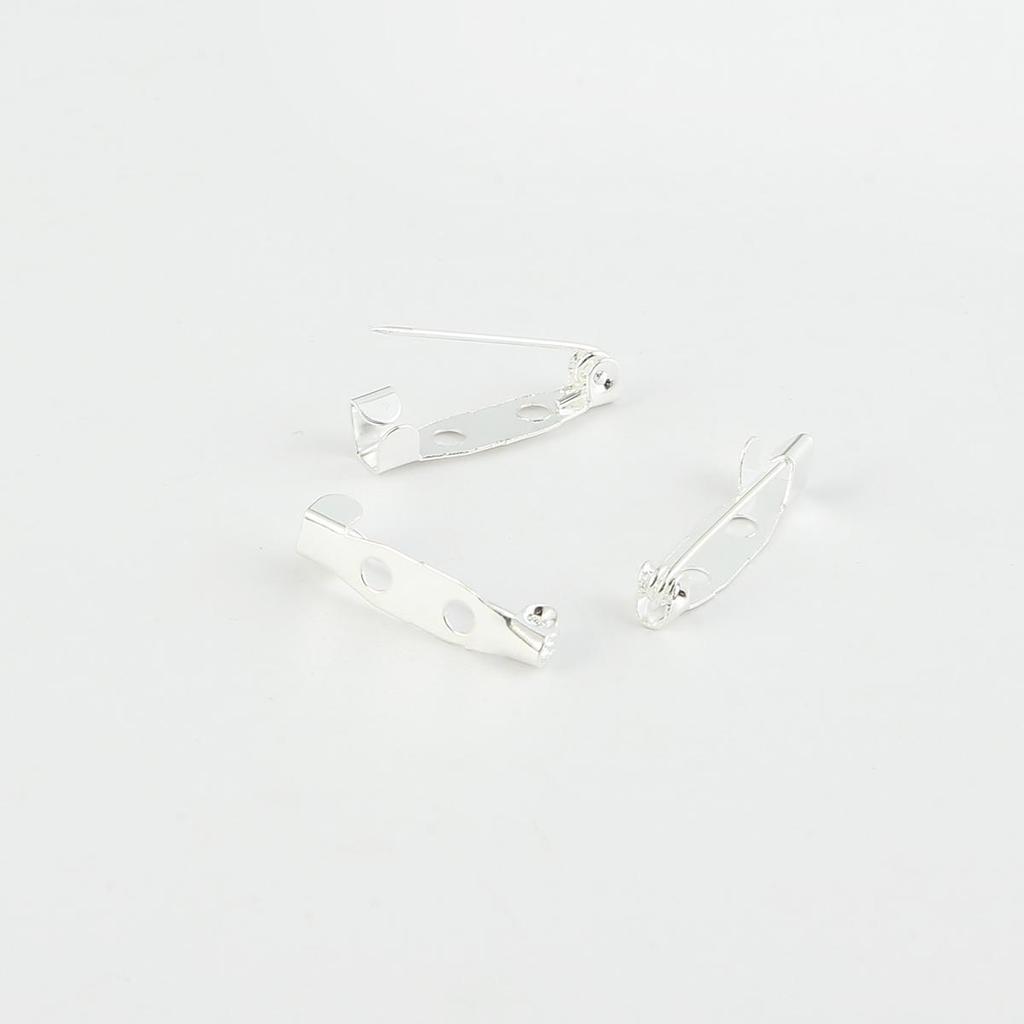 10pcs Stainless Steel Safety Pins DIY Rustproof Buckle Pin Metal Brooch Badge