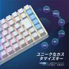 iClever G05 Tenkeyless Mechanical Gaming Keyboard, Japanese Layout, 88 Keys, 75% Size, 23 RGB Backlights, Customizable Backlighting, Quiet, Wired,