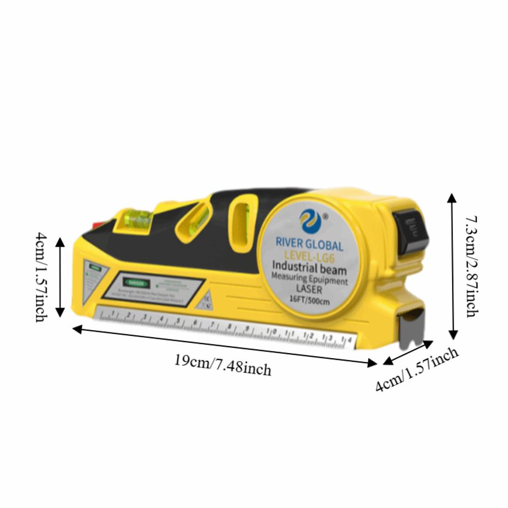 Cross Line Infrared tape measure 4IN1 Measuring Tape Laser Level with Metric Rulers Home Use