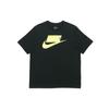 Sportswear Logo Print Short Sleeve T-Shirt Men Tops Black Yellow CK2227-013
