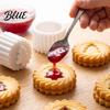 Кухонные гаджеты для выпечки Двусторонний пресс-штамп для лунных пряников, Пластиковый штамп для выпечки 2-в-1, Рождественский профессиональный штамп Дизайн елки Декоративный
