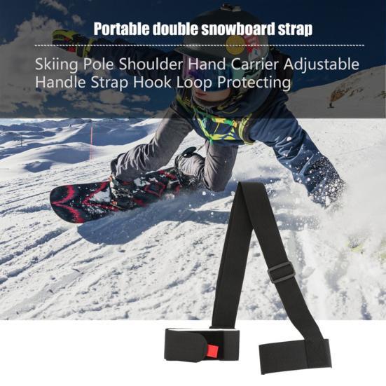 Лыжный ремень и держатель для лыжных палок Ремень для крепления лыж Плечевые ремни для лыж Аксессуары для катания на лыжах