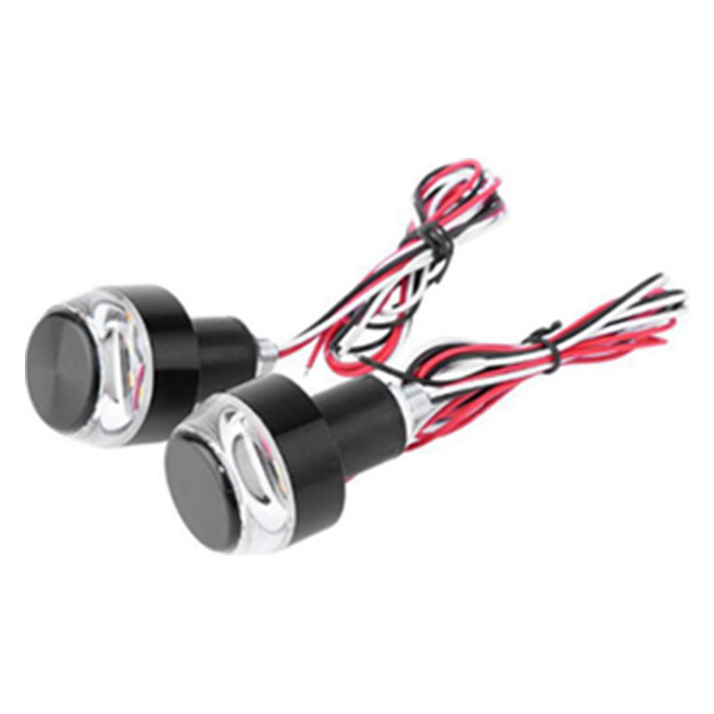 2 шт. светодиодный указатель поворота для мотоцикла, универсальный, высокая яркость, постоянный ток 12 В, 6000 К, белый и желтый свет