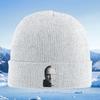 Face image text give respect desire Unisex Women Unisex Knitted Hat Beanie Pullover Cap Winter Thermal Warm Christmas Outdoor Cycli