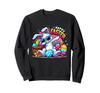 Happy Easter Dove Easter Bunny Sunglasses Dab Sweatshirt