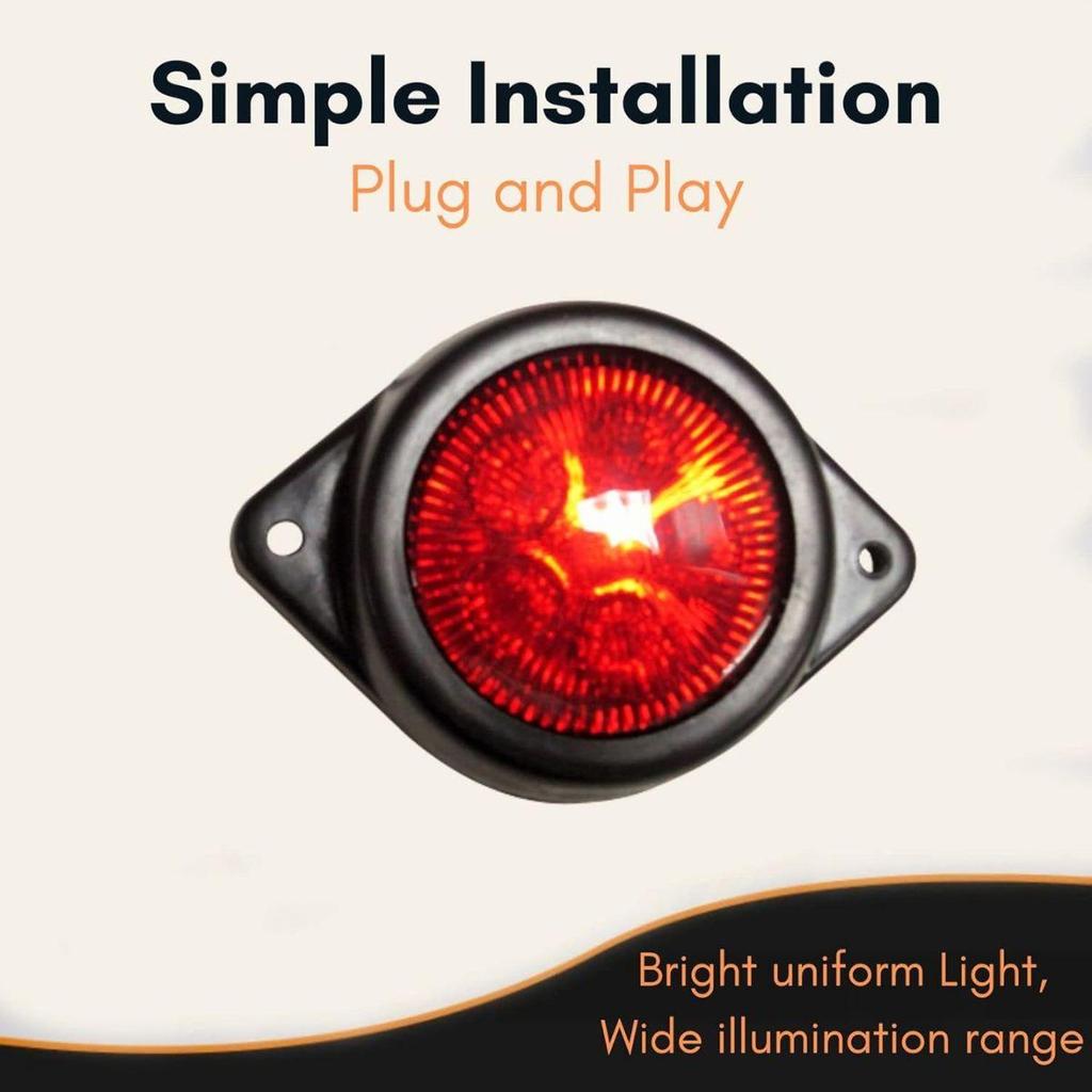 APSMOTIV LED Outline Marker lights Trailer for Truck 24V Clearance Lamp for Truck Trailers chicken lights semi trucks freightliner cargo Marker lights