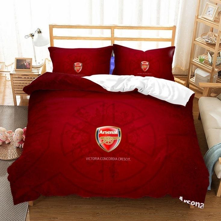 Galaxy Sport Team Bedding Set 3pcs Twin Size Comforter Cover Sheet Pillowcase Digital Printed Fan Bed Set