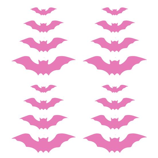 16 шт., стикер на стену на Хэллоуин, жуткие 3D наклейки с летучей мышью, долговечная наклейка на стену для праздничного украшения на Хэллоуин