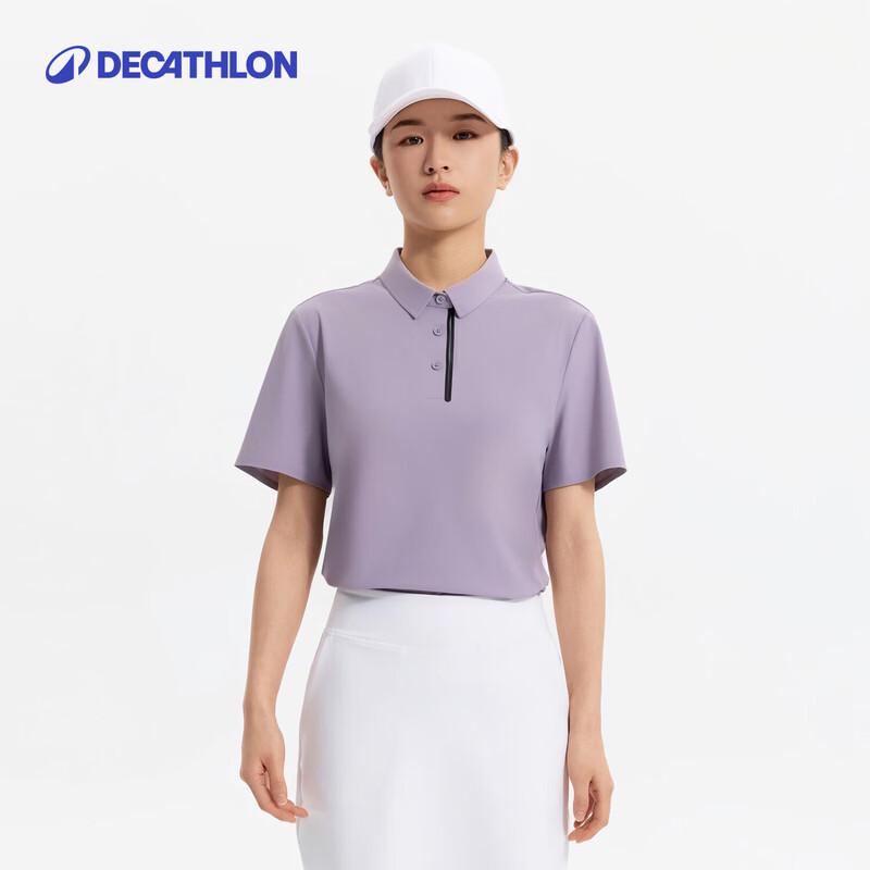 Женская гольф-поло с коротким рукавом и защитой от солнца от Decathlon