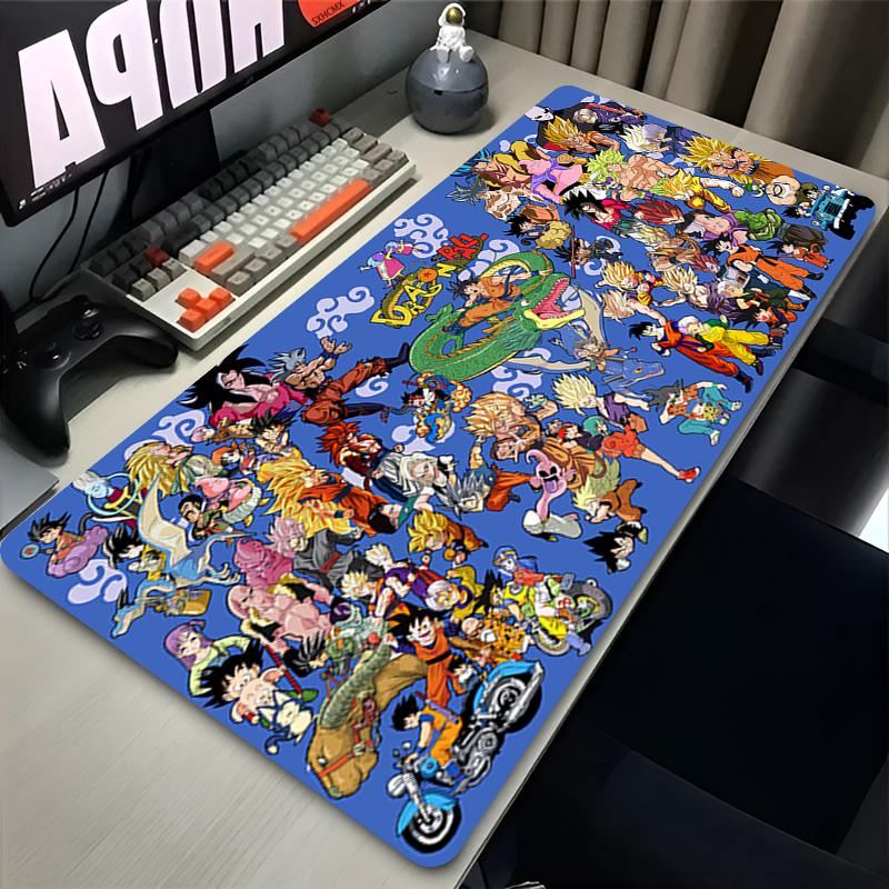 Mouse Pad Gamer Dragon Ball Z Computer Large XXL Desk Mat Keyboard Anime Gaming PC Accessories Mousepad DBZ Rubber Carpet