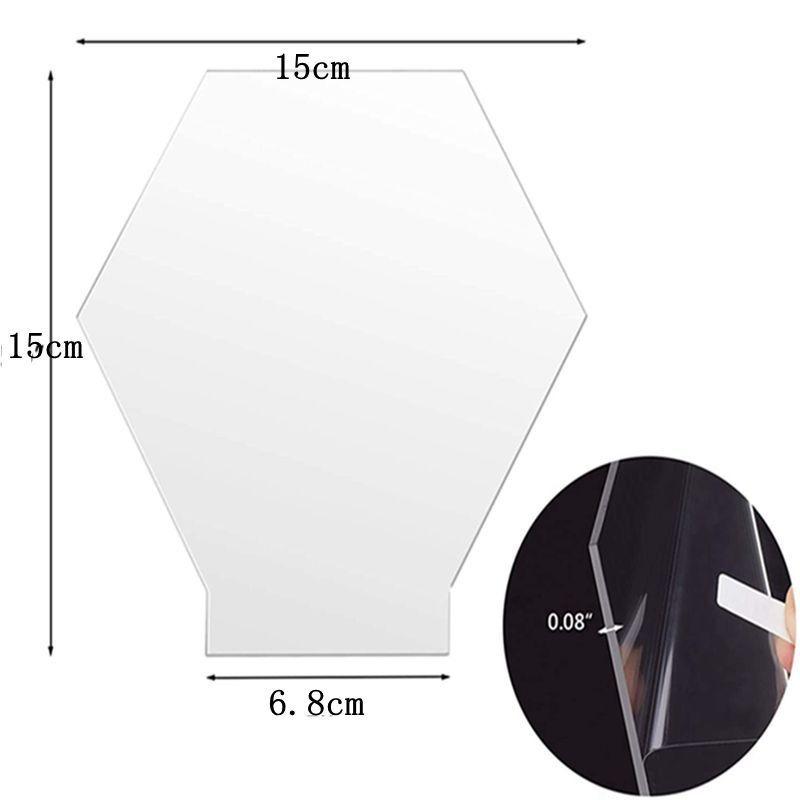 30/15/10/5 шт. Акриловая панель-вывеска, 2 мм прозрачный лист оргстекла, пустая пластина из плексигласа для светодиодной основы, проект DIY, поделка для дисплея